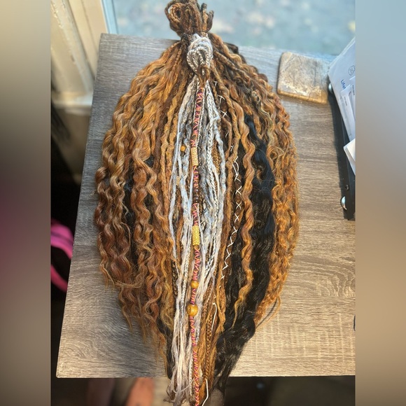 Beautiful Handmade dark autumn dread extentions - Picture 1 of 3